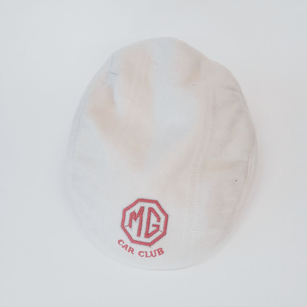 MG Car Club Vintage Fahrermütze / Flat Cap – Original, Sammlerstück